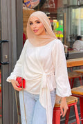 Elegance Tie Blouse