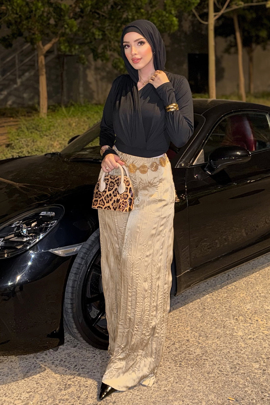 Crushy Satin Pants