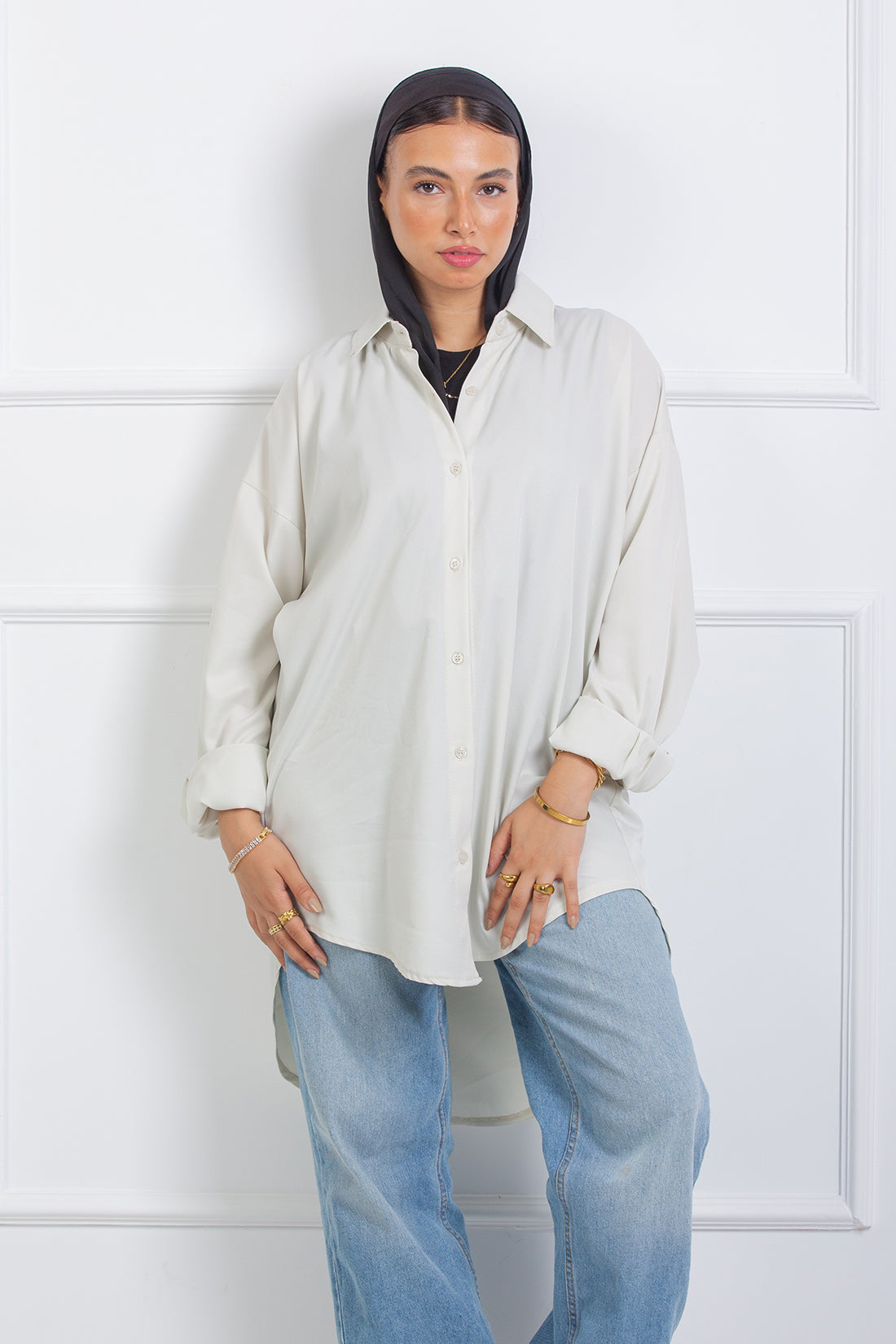 Ruffle-Back Shirt