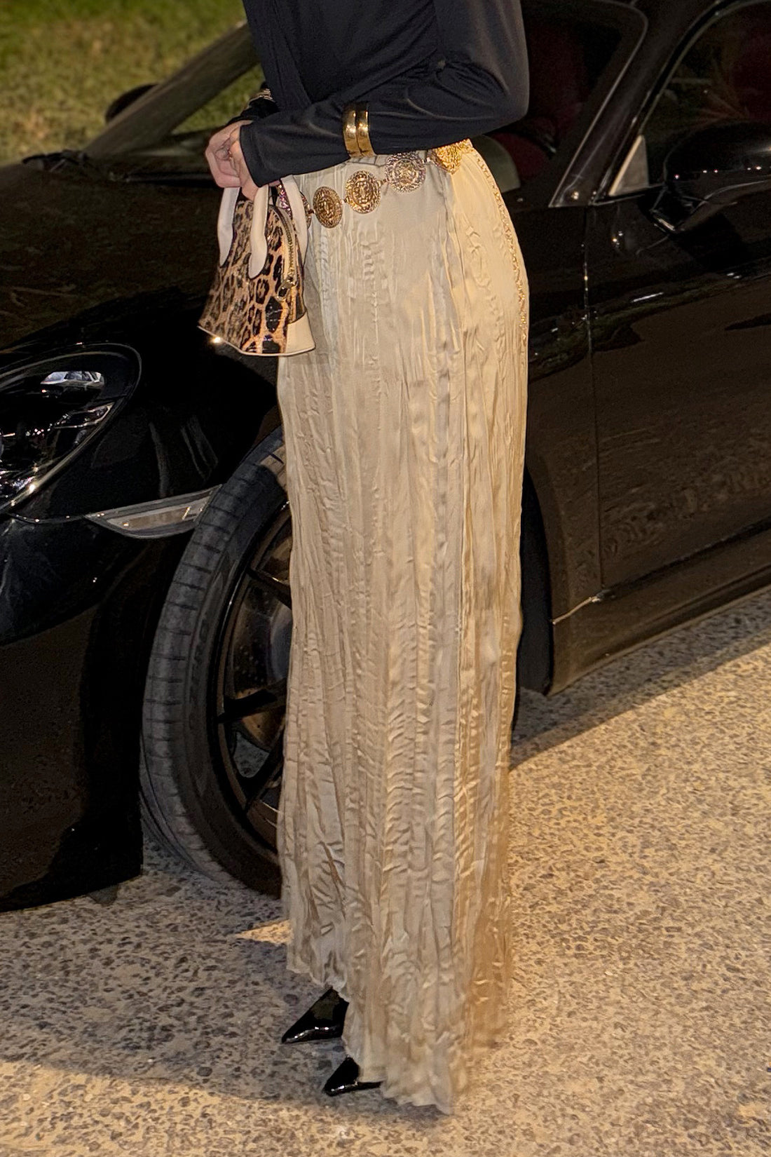 Crushy Satin Pants