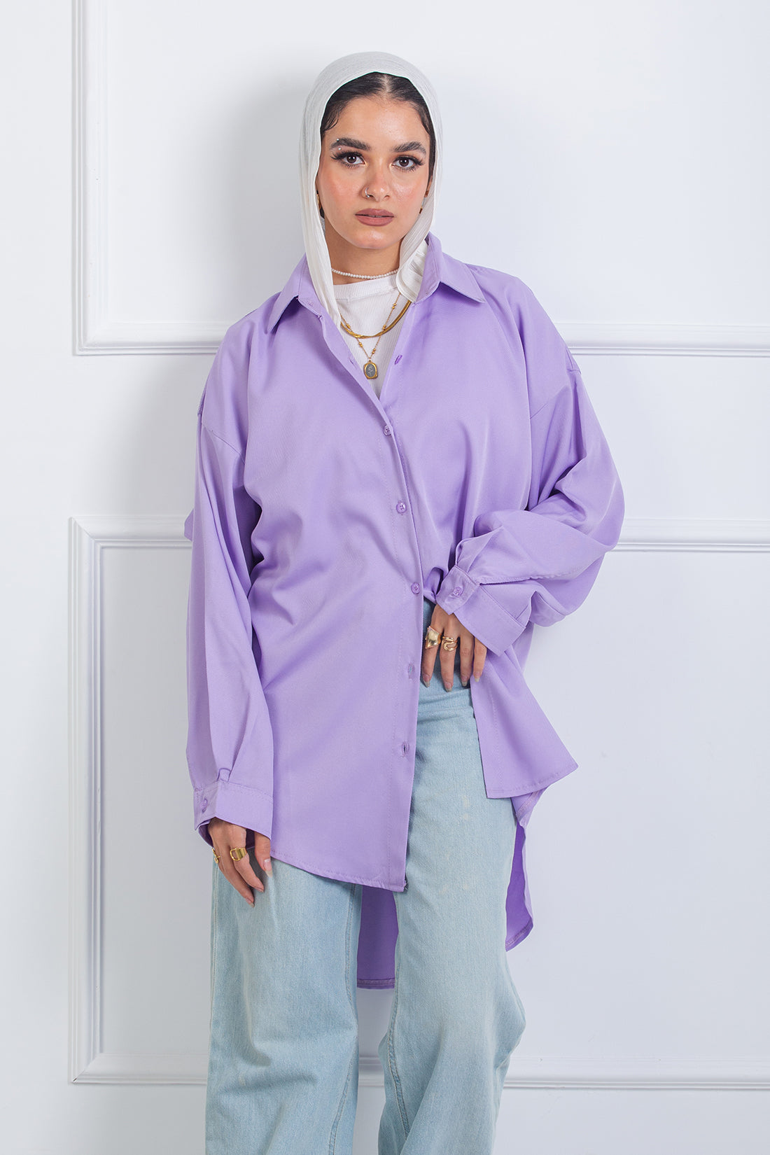 Ruffle-Back Shirt