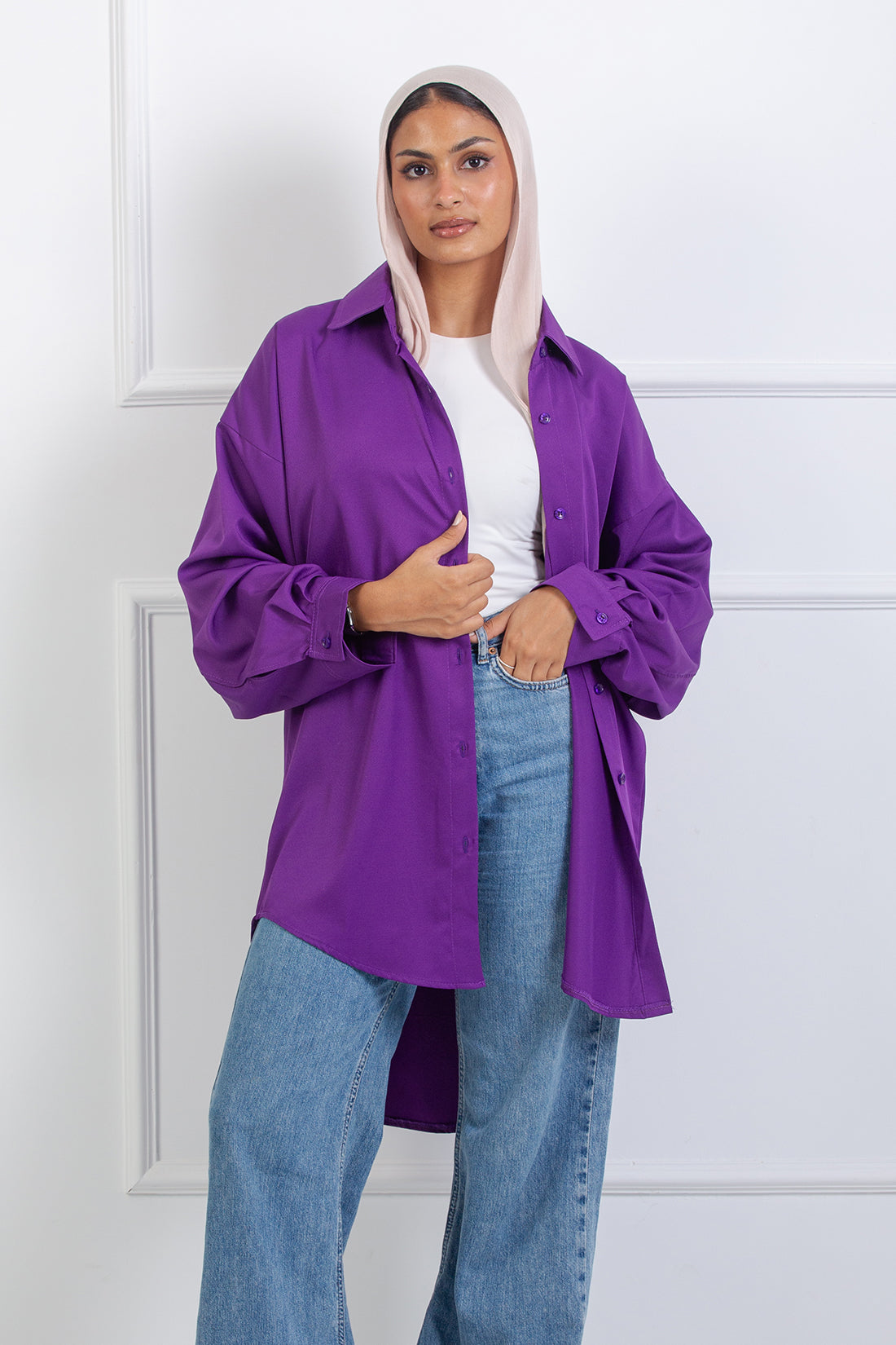 Ruffle-Back Shirt