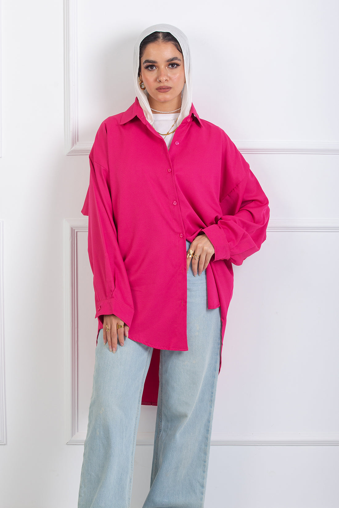 Ruffle-Back Shirt