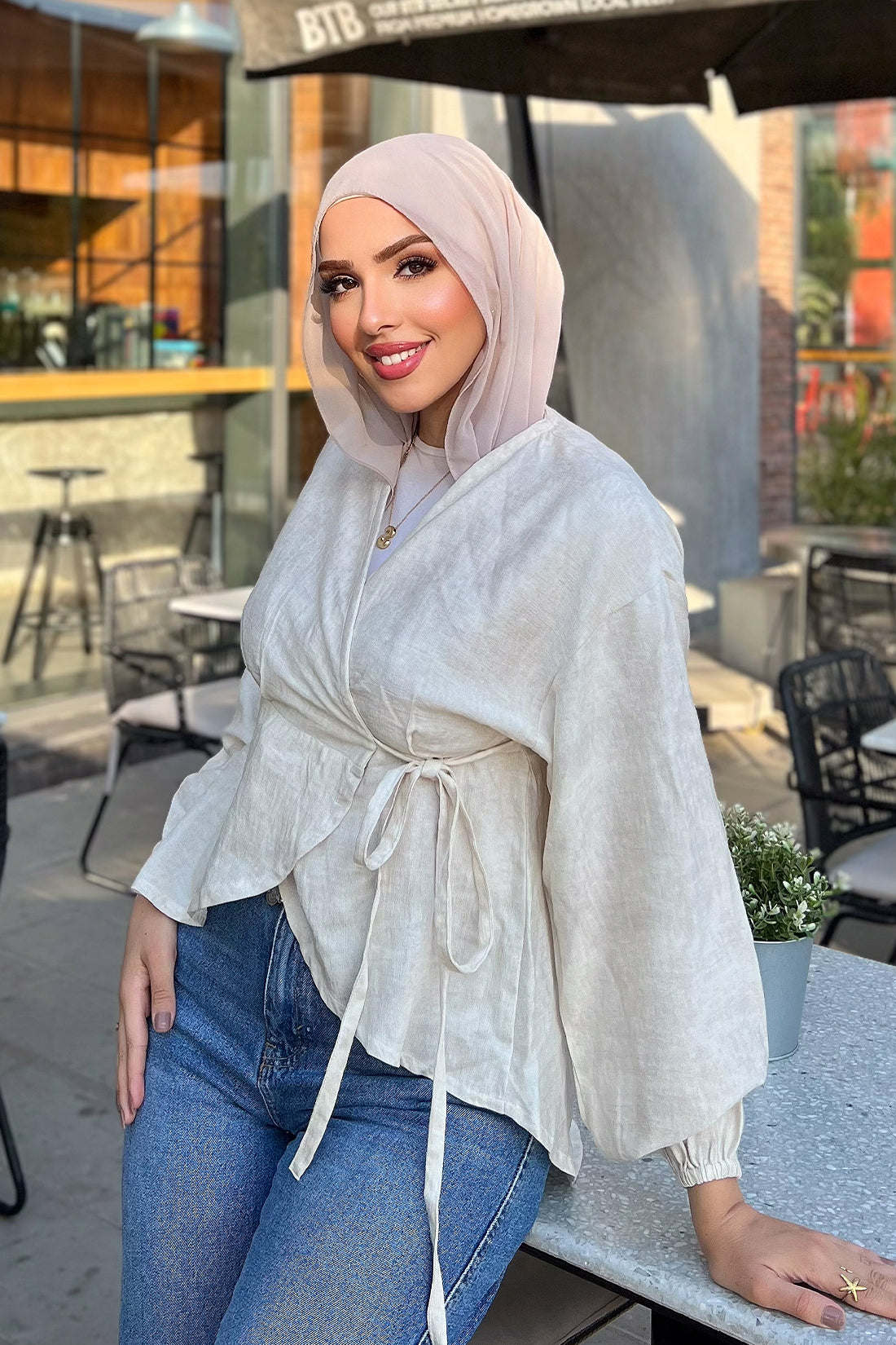 Ease Wrap Blouse