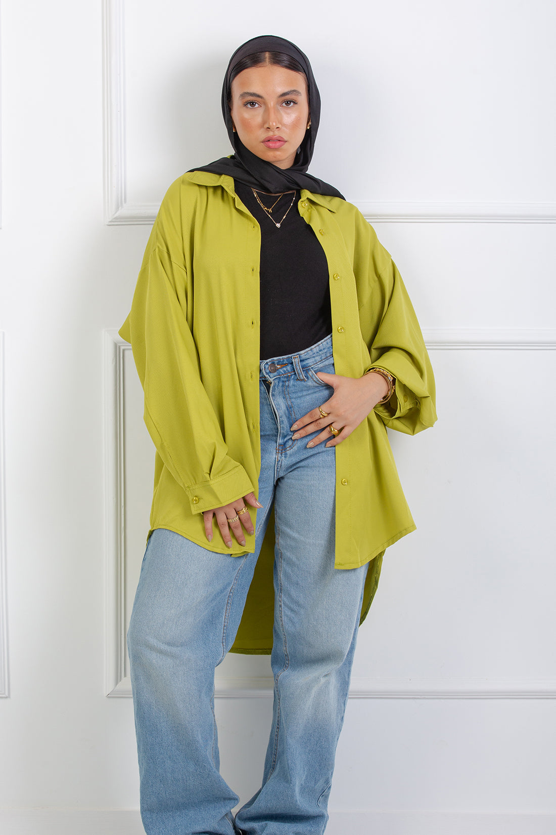 Ruffle-Back Shirt