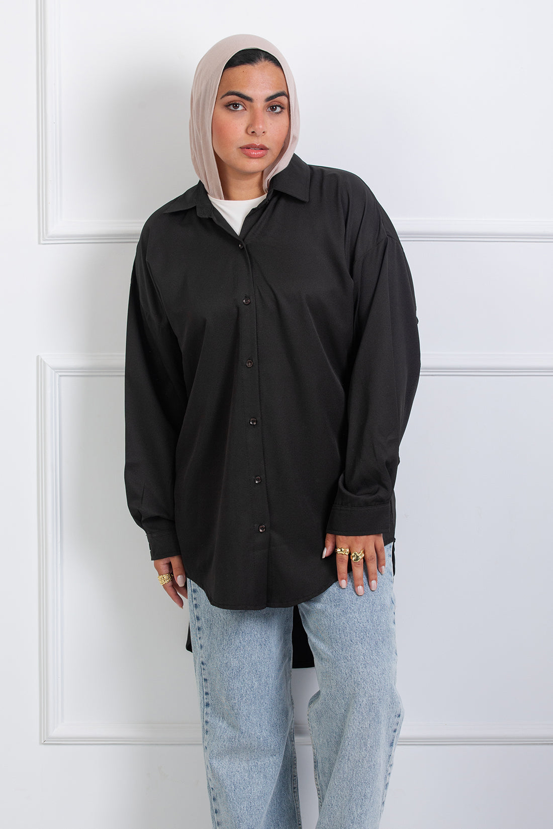Ruffle-Back Shirt