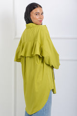 Ruffle-Back Shirt