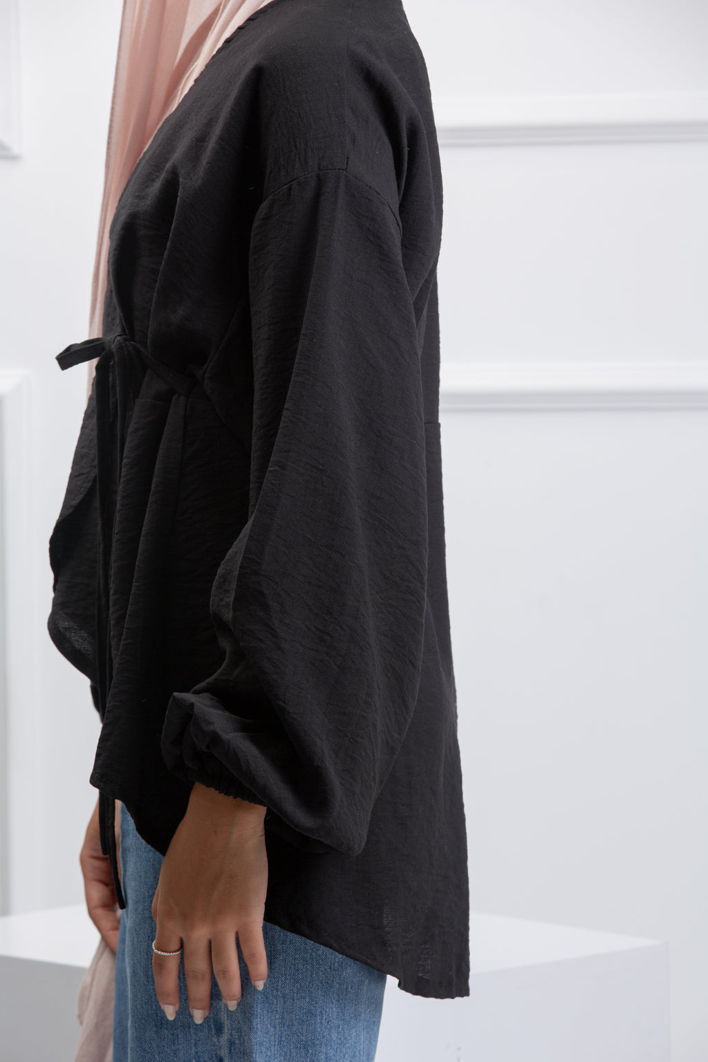 Easy Twist Blouse - Black