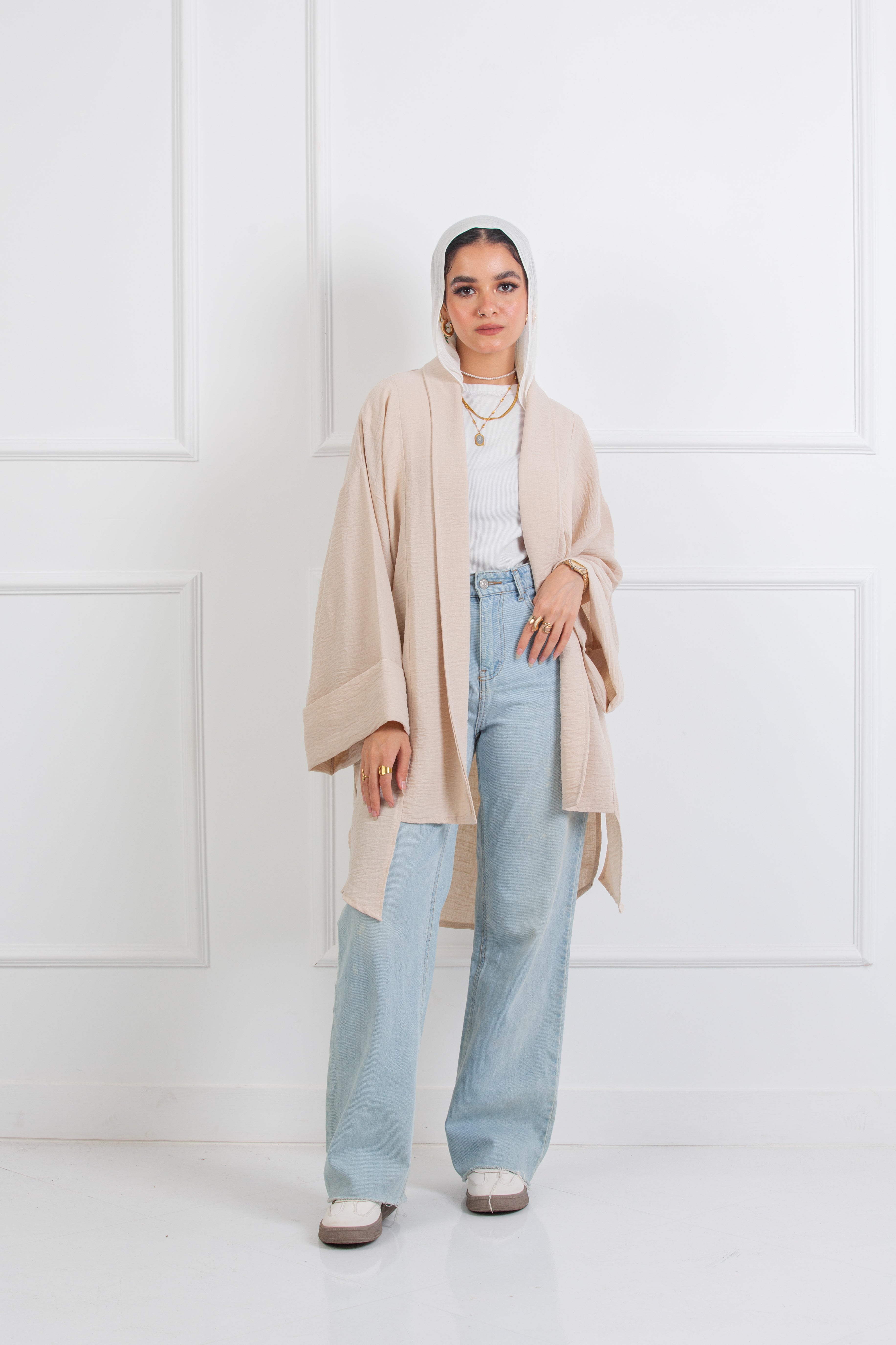 Easyfit Kimono - Light Beige