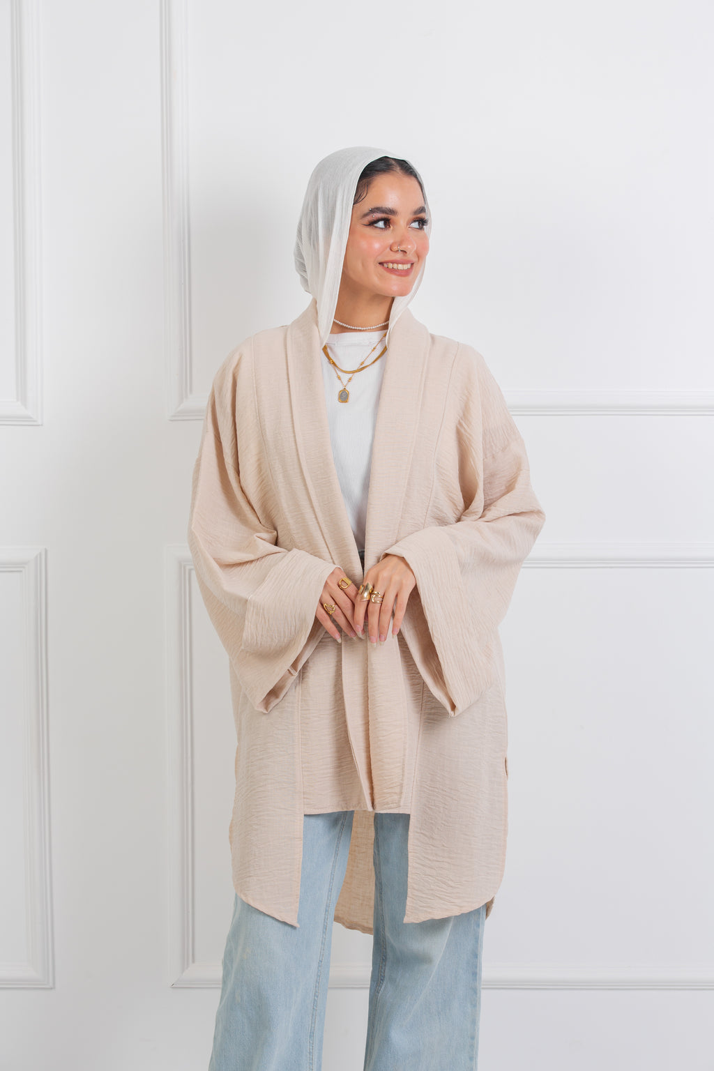 Easyfit Kimono - Light Beige