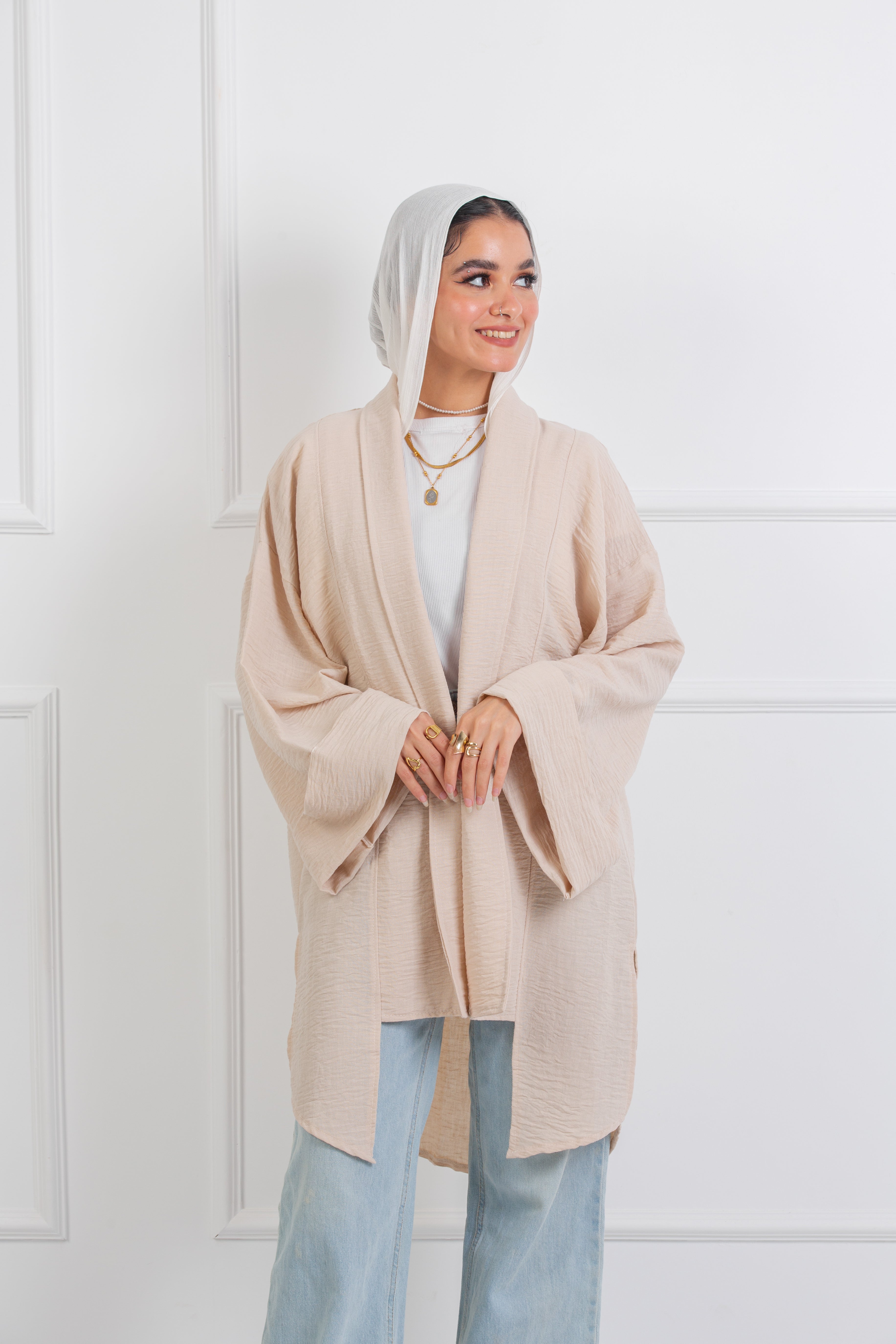 Easyfit Kimono - Light Beige