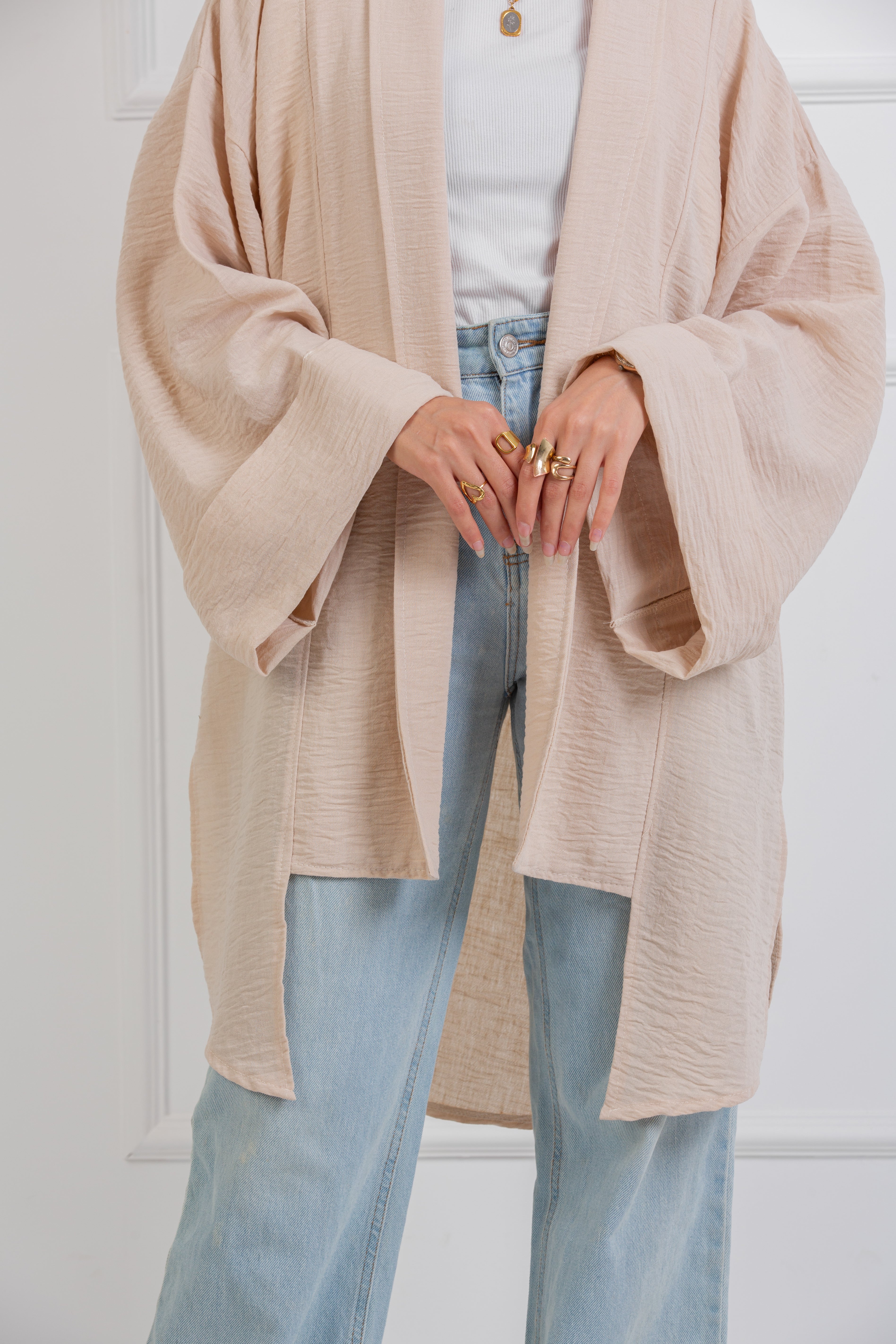 Easyfit Kimono - Light Beige