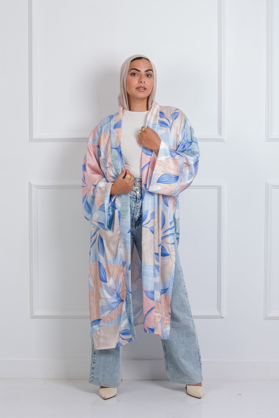 Breezy Satin Kimono