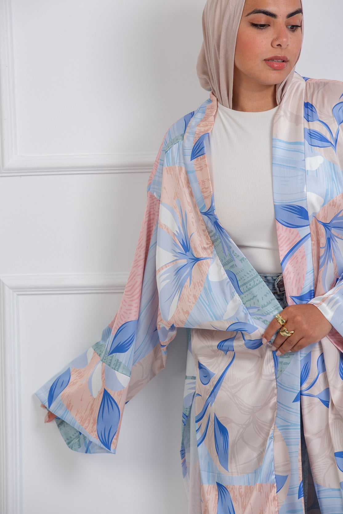 Breezy Satin Kimono