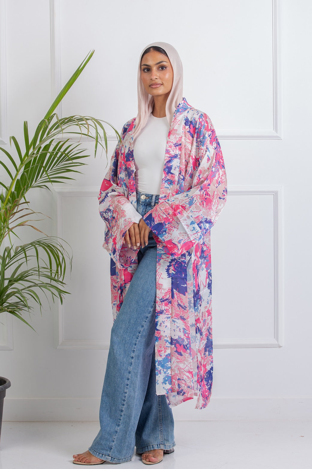 Jazzy Satin Kimono