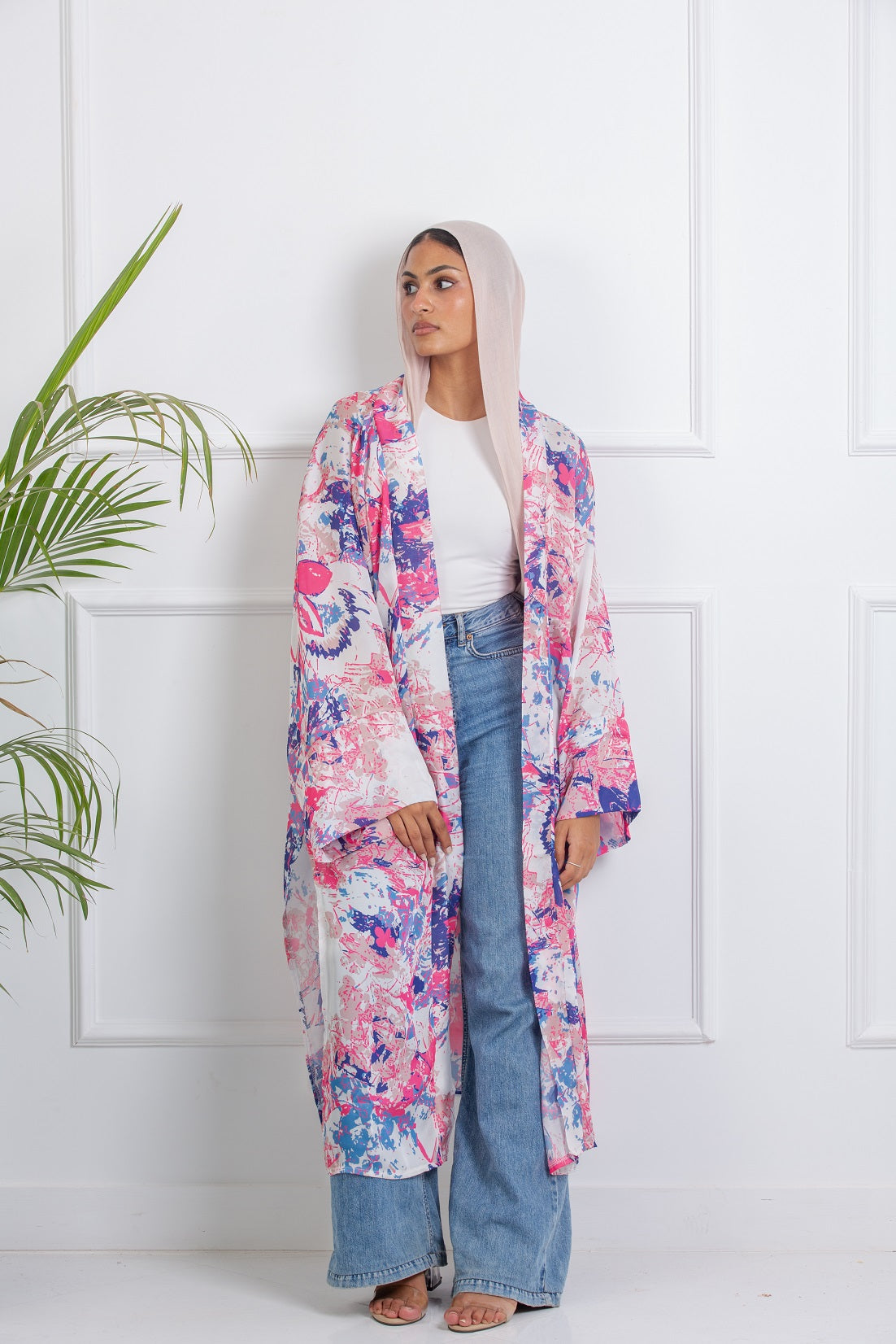 Jazzy Satin Kimono