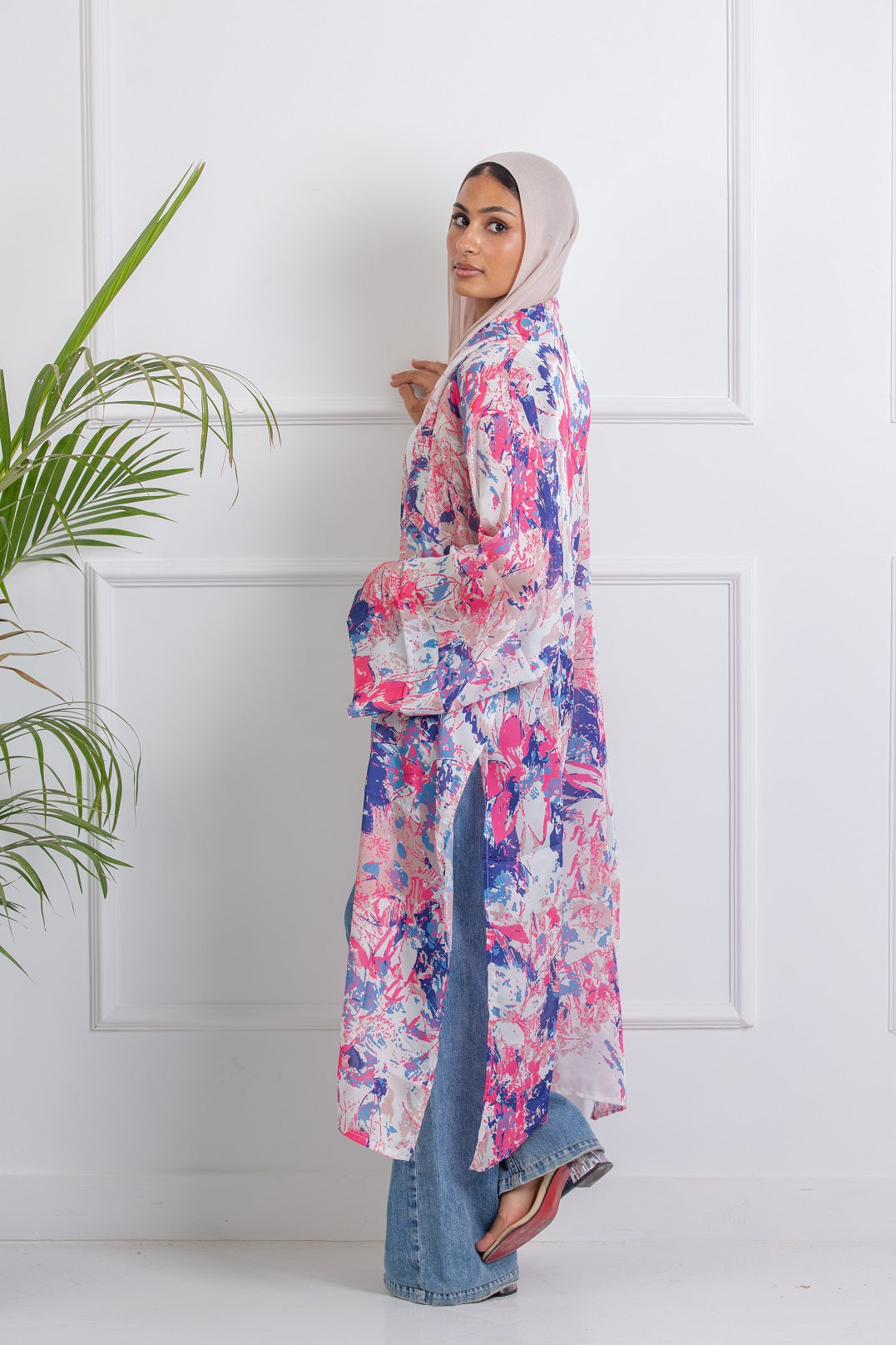 Jazzy Satin Kimono