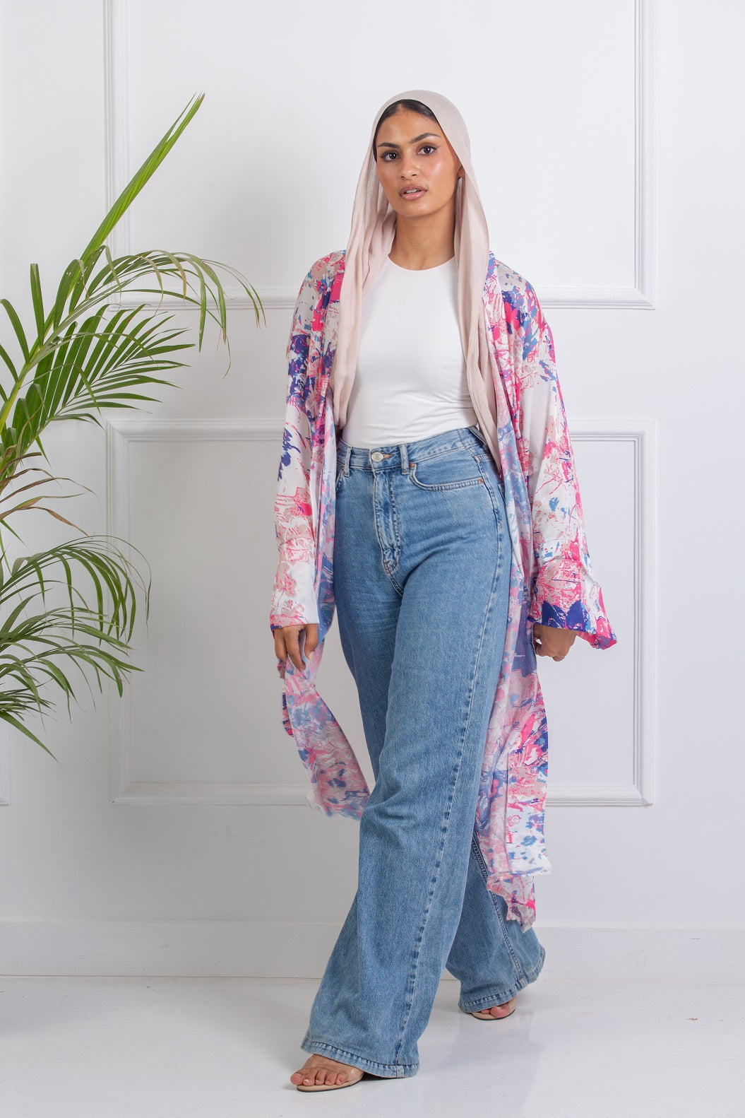 Jazzy Satin Kimono