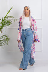 Jazzy Satin Kimono