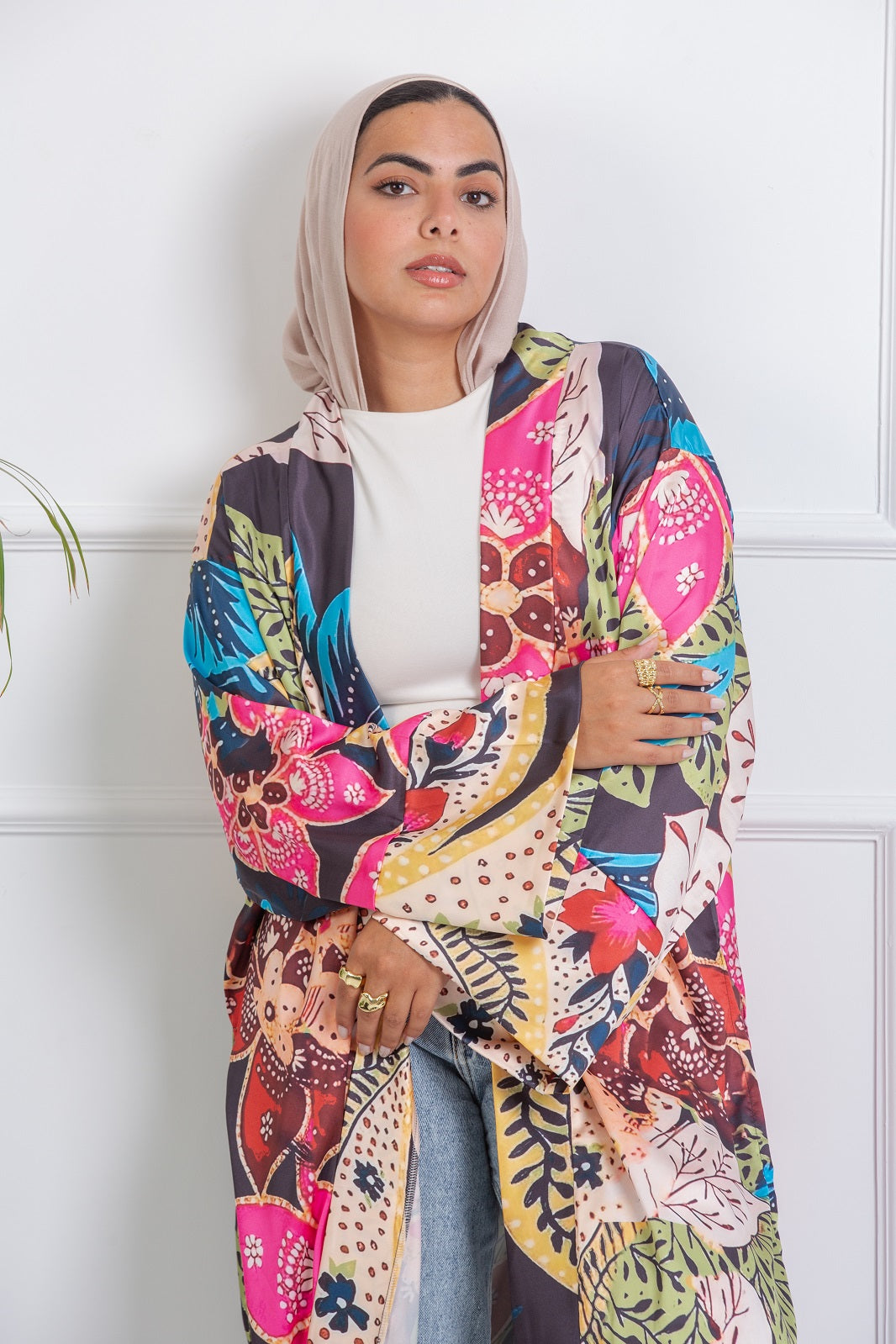Hula Satin Kimono
