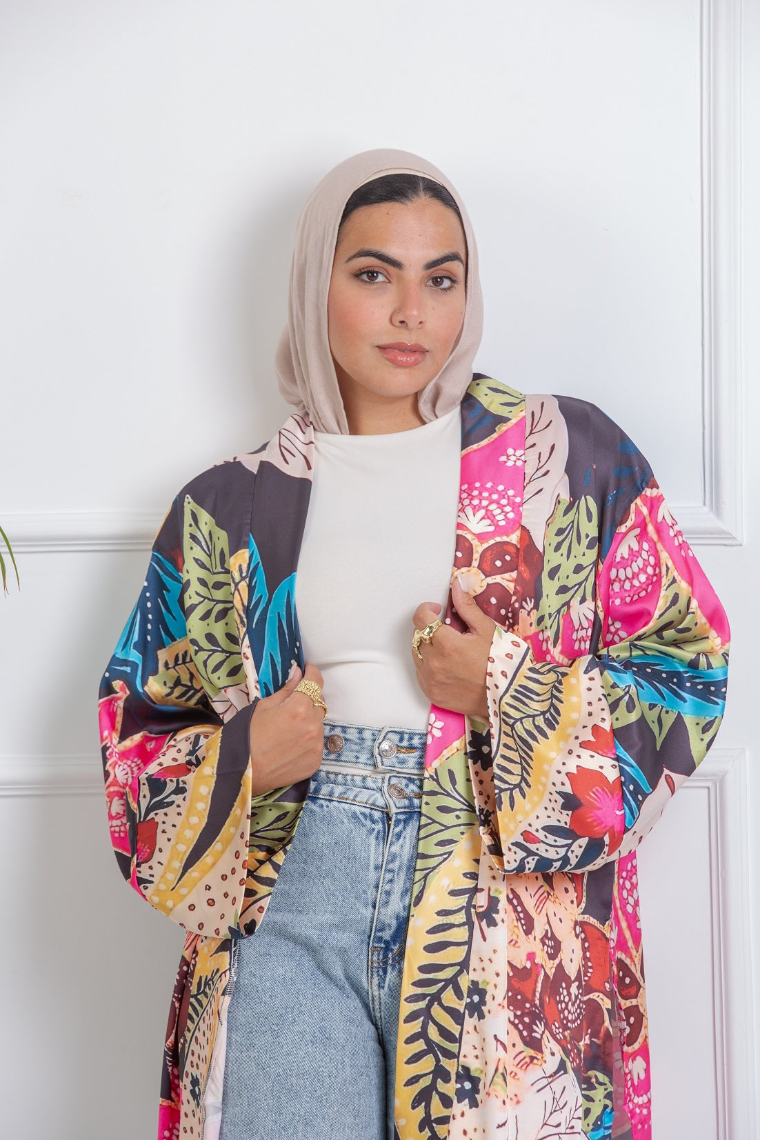 Hula Satin Kimono