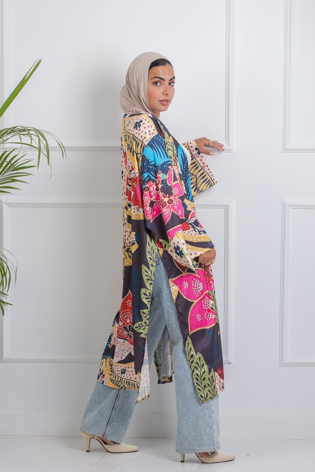 Hula Satin Kimono