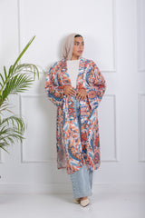Tropical Satin Kimono