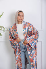 Tropical Satin Kimono