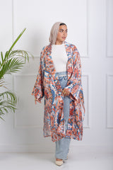 Tropical Satin Kimono