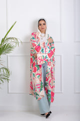 Blush Satin Kimono