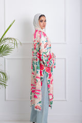 Blush Satin Kimono