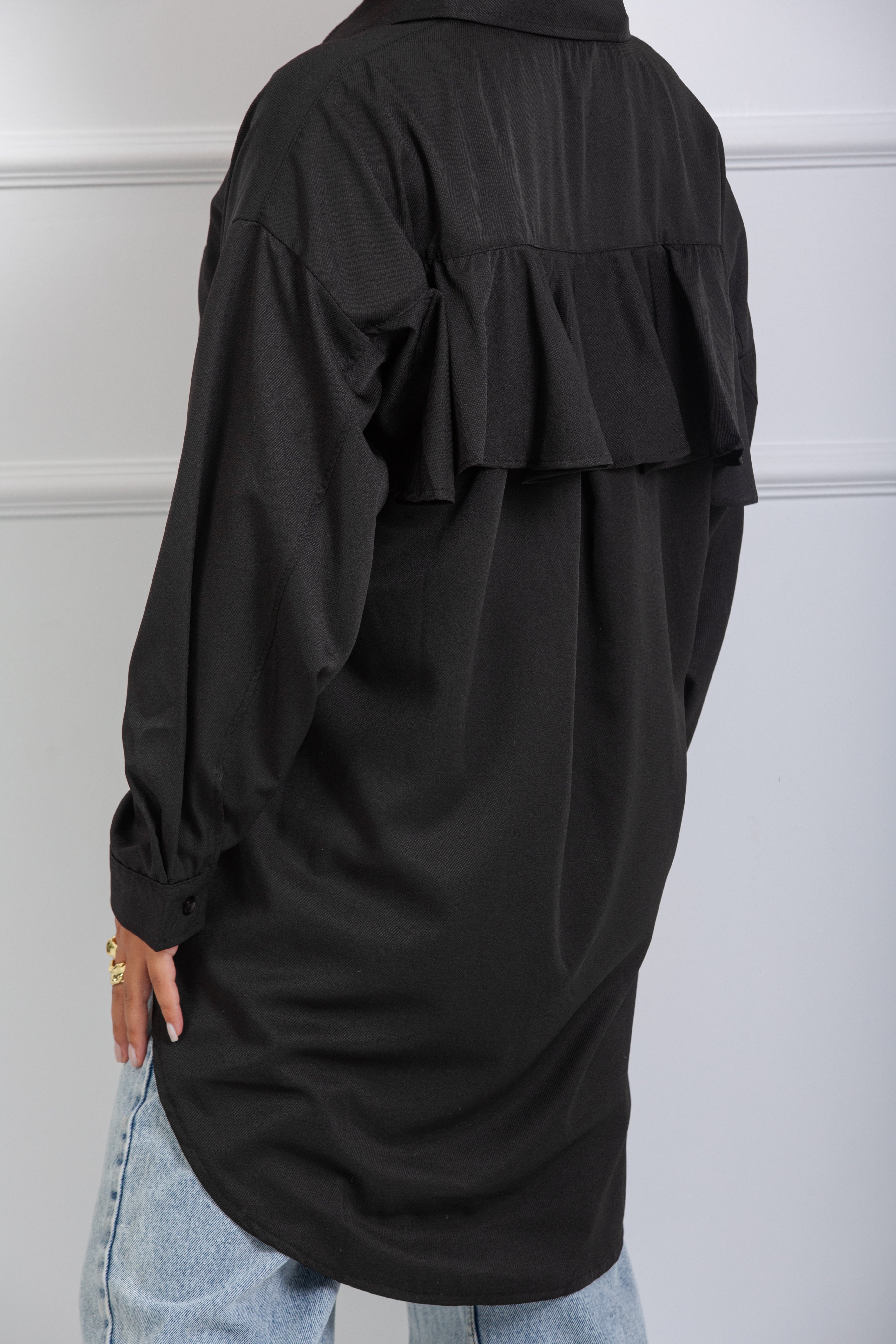 Ruffle-Back Shirt - Back