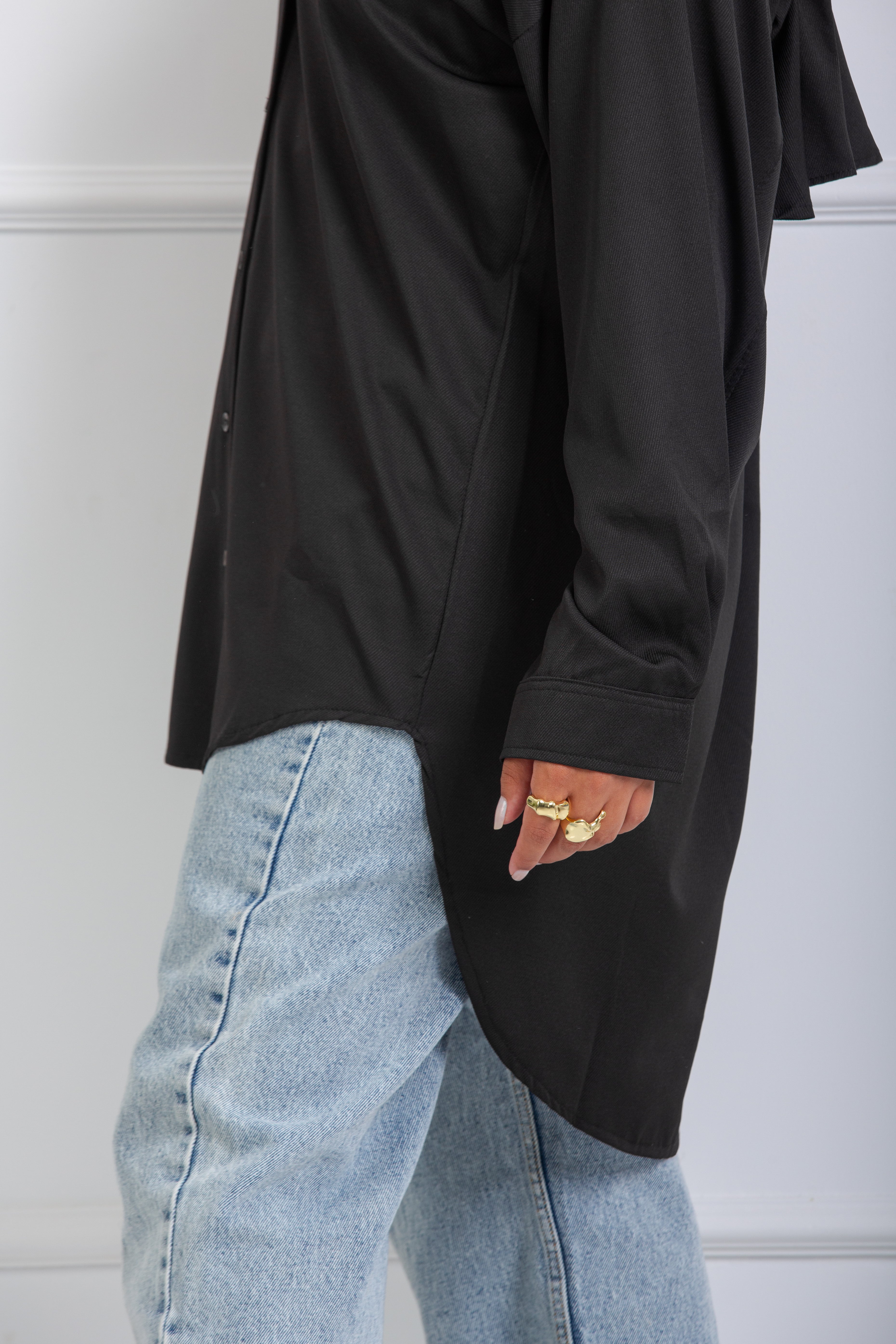 Ruffle-Back Shirt - Back